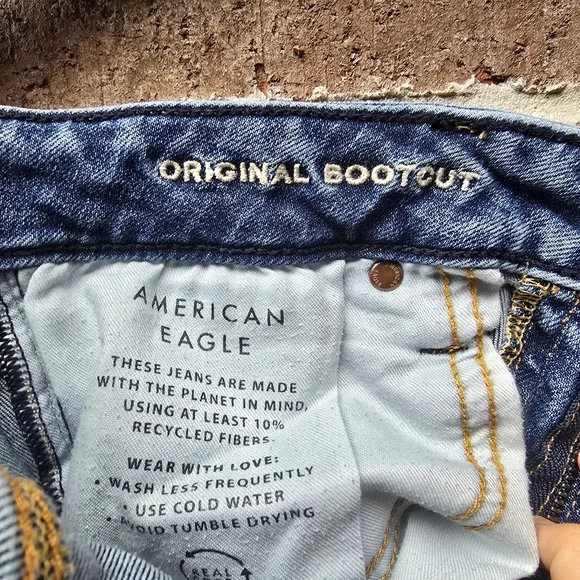 American Eagle Outfitters Light Blue Boot Cut Jeans Airflex - Picture 9 of 9